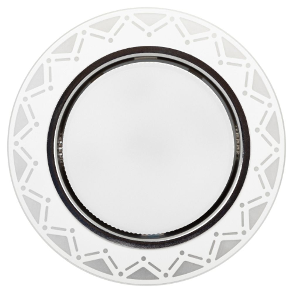 DK LD27 WH/WH Светильник ЭРА декор cо светодиодной подсветкой GX53, белый/белый