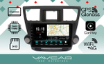 Магнитола для Toyota Highlander 2007-2013 (крутилки декоративные) - Vaycar VA77-0035 на Android 13, 8-ядер, 4G SIM-слот