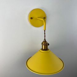 Бра С Подвесным Плафоном Braid Wall Yellow By Imperiumloft