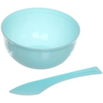 Чаша косметическая с лопаткой «Cosmetic», цвет микс, d-8см