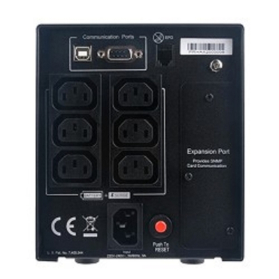 CyberPower PR750ELCD ИБП {Line-Interactive, Tower, 750VA/675W USB/RS-232/EPO/SNMPslot (6 IEC С13), 12В/7 Ач х 2}