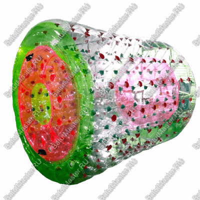 Аттракцион Водный роллер (Гидророллер) ПВХ «Розово-зеленый» 2.4*2.2*2.2 м