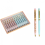 Ручка подарочная шариковая Alingar, 1,0 мм, синяя, поворотный механизм, круглый, цветной, пластиковый корпус, карт. уп.