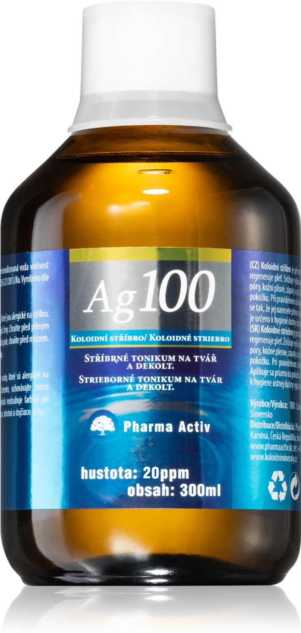 Pharma Activ Colloidal silver 20ppm - очищающий тоник /   300  ml  / GTIN 8588005349017