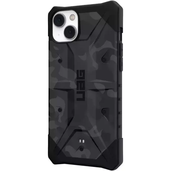 Чехол Uag Pathfinder SE Camo для iPhone 14 6.1", цвет черный камуфляж (Midnight Camo)