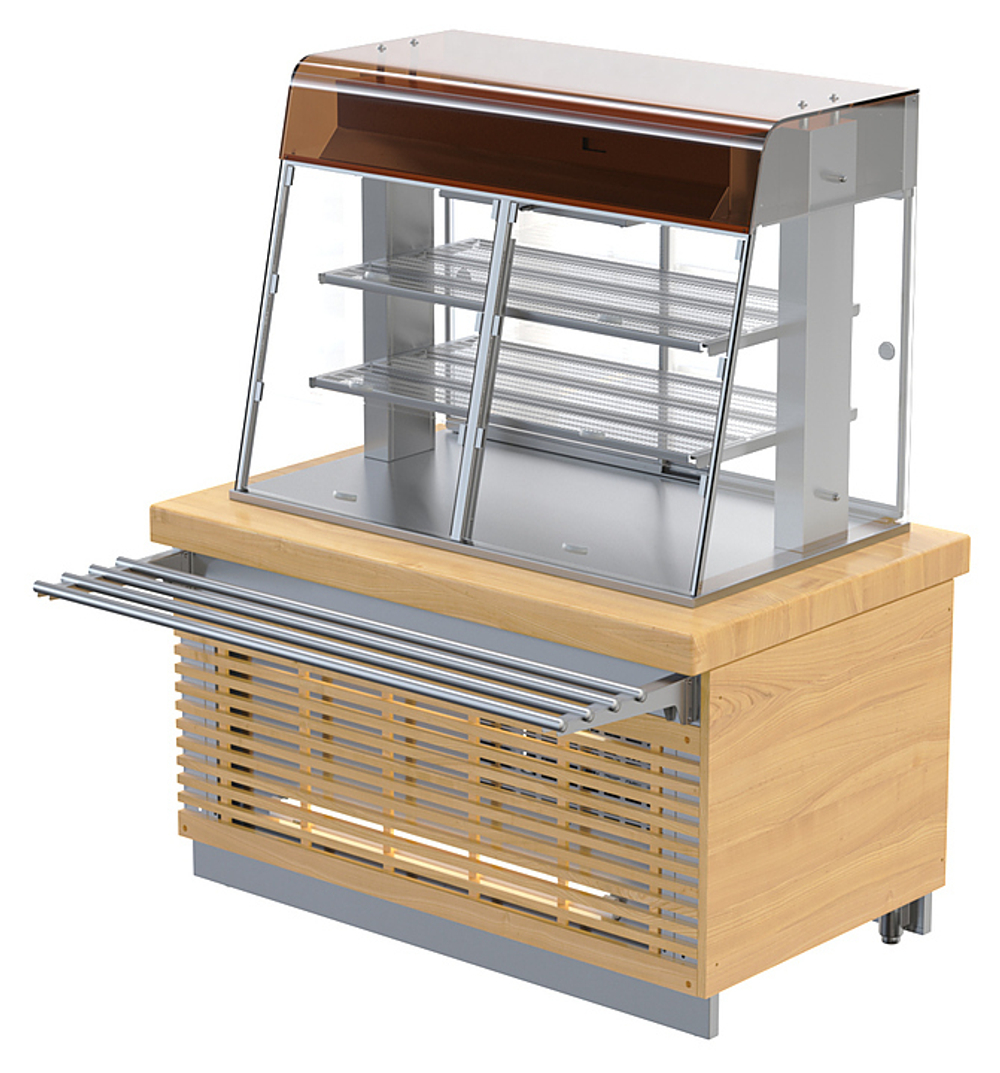 Витрина холодильная ATESY Регата ХВ-1500-1670-02