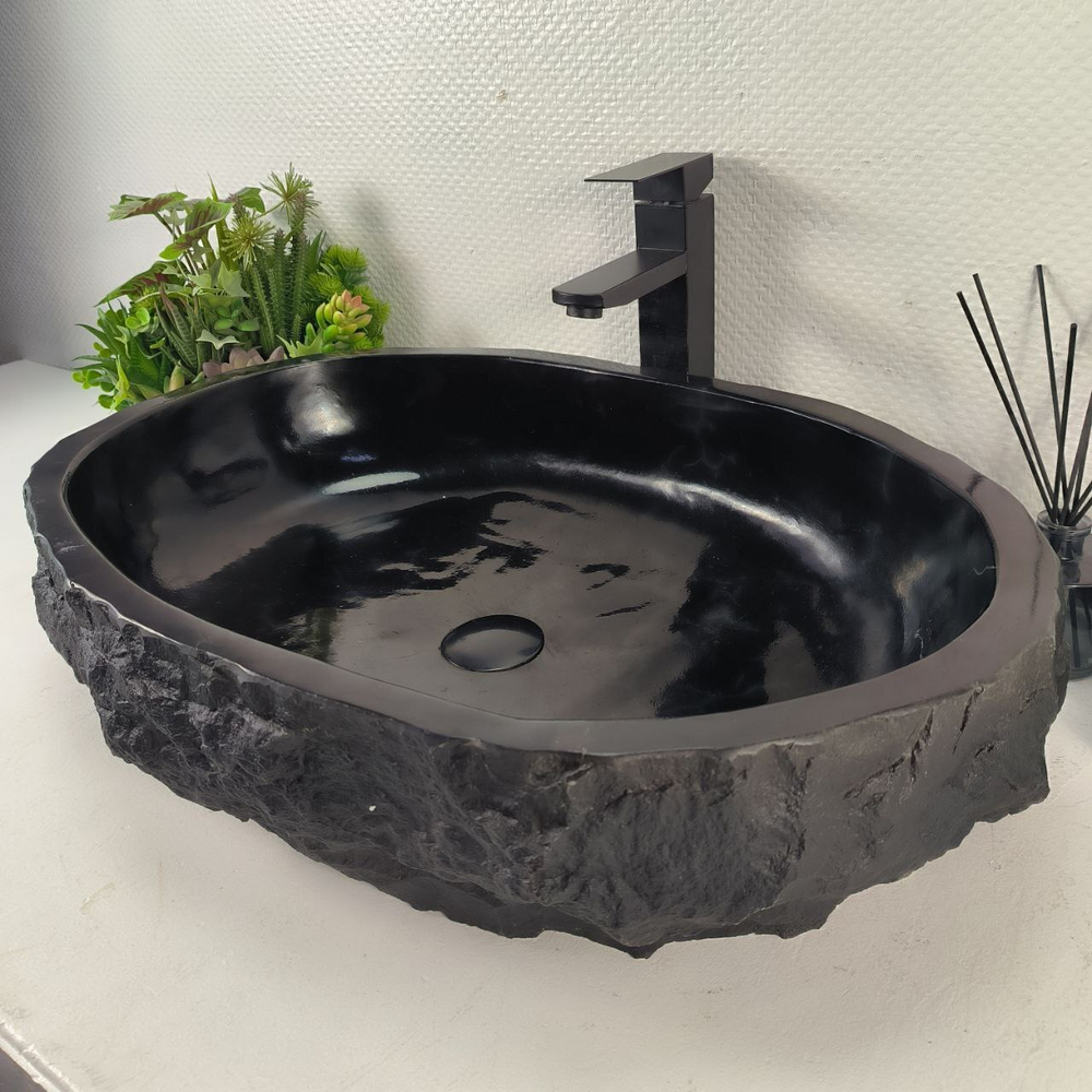 Раковина из андезита Erozy Black EA-65001 63*43*15 0039