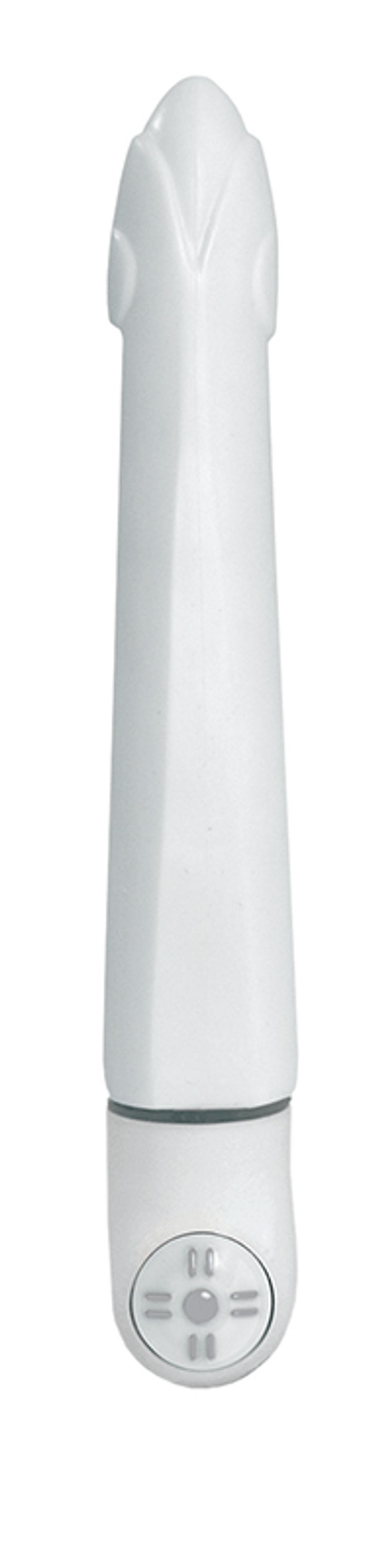 Белый вибратор Suzi - 15 см.