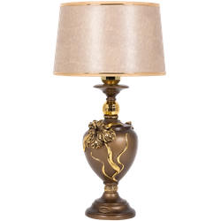 Настольная лампа Флер де Лис Бронза Тюссо Игуана Беж