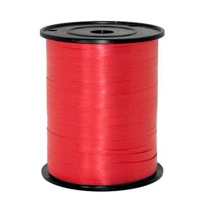 Лента декоративная 0,5 см КРАСНАЯ 500 метров