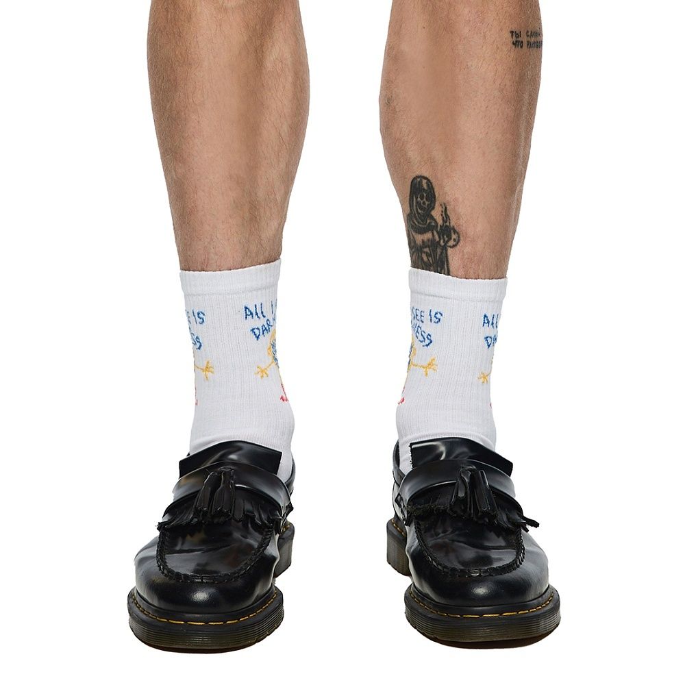 Носки Волчок Darkness белые