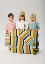 Шапка вязаная в полоску (мультиколор)