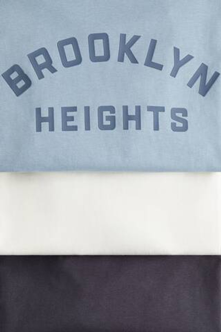 H&M Набор из трех хлопковых футболок, синий