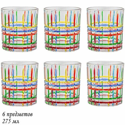 Lenardi 589-020 Набор из 6 стаканов 275мл в под.уп.(х12)Стекло