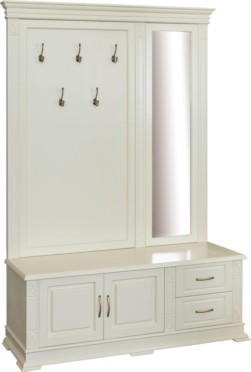 Тумба с вешалкой и зеркалом «Верди Классик» П3.0487.3.04