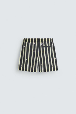 ZARA ПЛАВКИ С ВЫШИВКОЙ, СЕРЫЙ