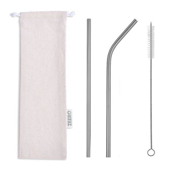 Набор металлических трубочек ZEERO в чехле