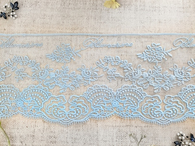 Вышивка на сетке, ш. 11,5 см