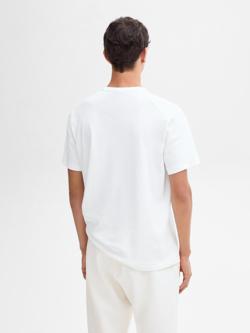 Massimo Dutti Хлопковая футболка, белый