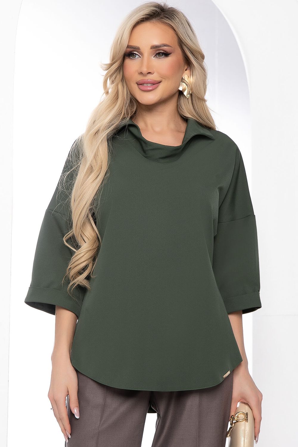 Блуза "Аста" (хаки) Б8394 LT Collection
