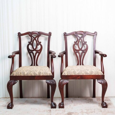 Парные кресла в стиле Чиппендейл