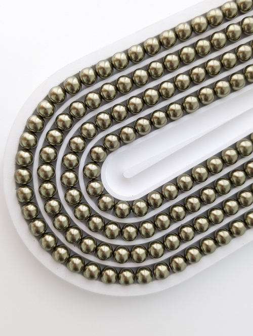 Жемчуг Майорка, цвет хаки