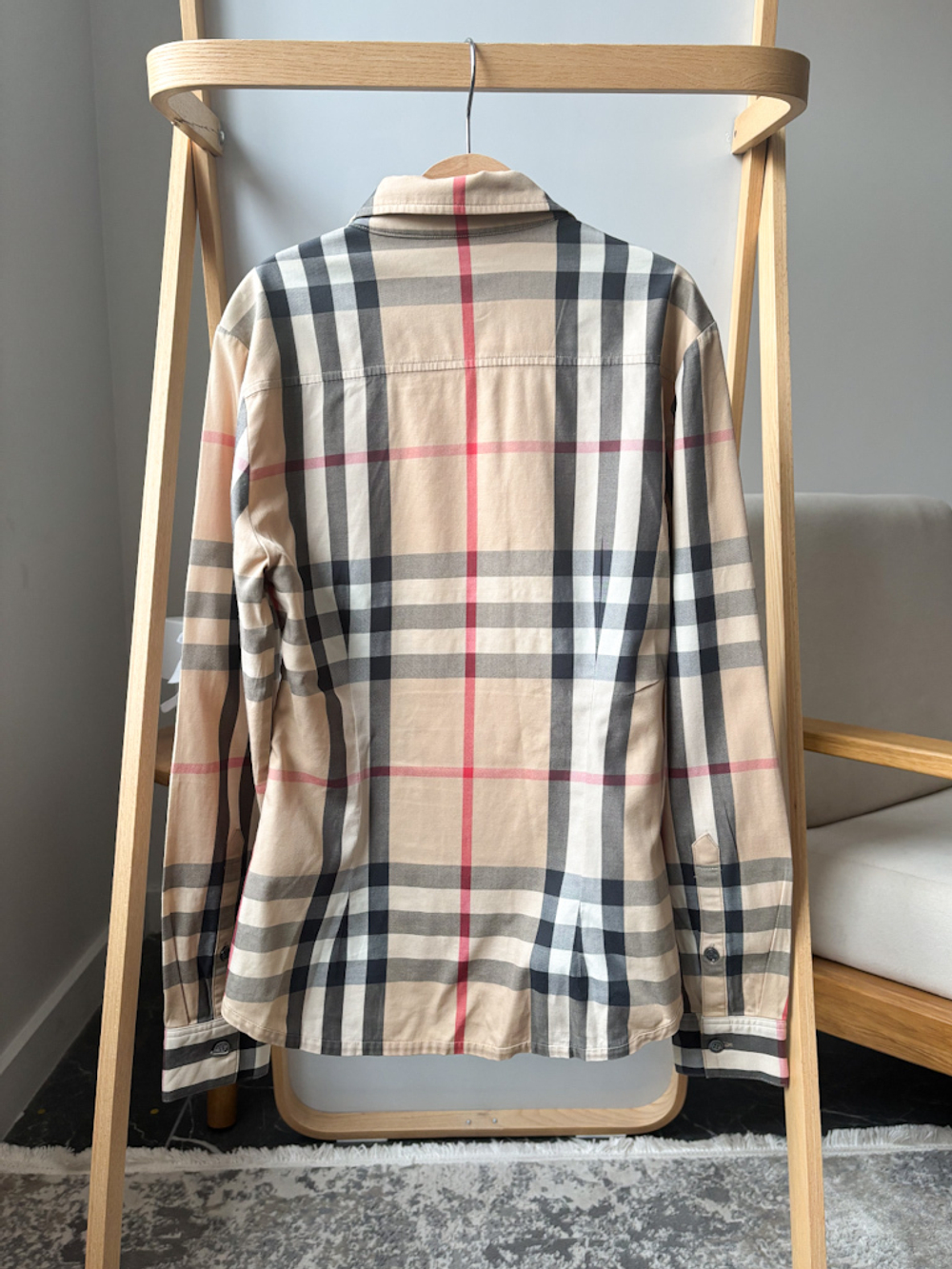 Клетчатая рубашка Burberry , XS-S