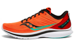 Saucony Kinvara 12 lightweight and comfortable fabric shock absorption, wear-resistant, breathable support, low-cut casual running shoes, men's fire orange M wide