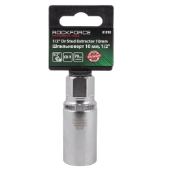 Головка шпильковерт 10мм 1/2'',на пластиковом держателе RockForce##Rock FORCE RF-81810