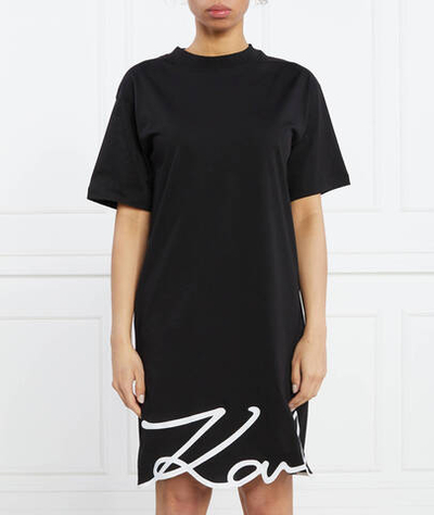Платье karl signature hem dress Karl Lagerfeld - черный(231W1357)