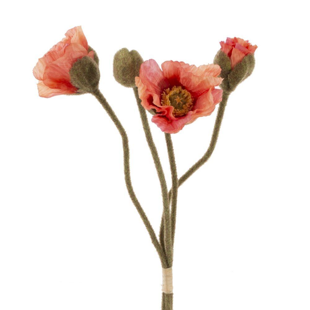 GAEM Цветы искусственные "Букет маков", L12 W8 H51 см