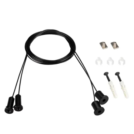 Подвес ARL-2x2m Set BLACK (Pad 9x2mm) (Arlight, Металл) 039187(1)