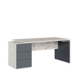 Стол письменный на опорной тумбе левый Zion Light 178x80x75