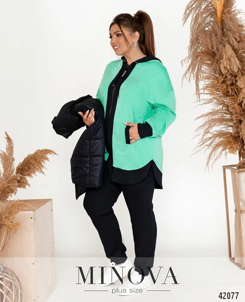 Костюм 17-229-синий-ментол Minova