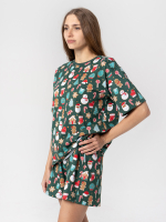 Пижама женская Mjölk Имбирный пряник, с коротким рукавом