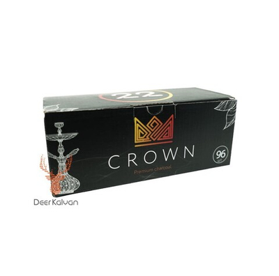 Уголь для кальяна "Crown" (22 мм.) 96 шт.