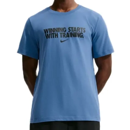 Теннисная футболка Nike Dri-Fit Winning - indigo storm/black