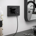 Рамка для двойной розетки Hammer (черный) W0082408