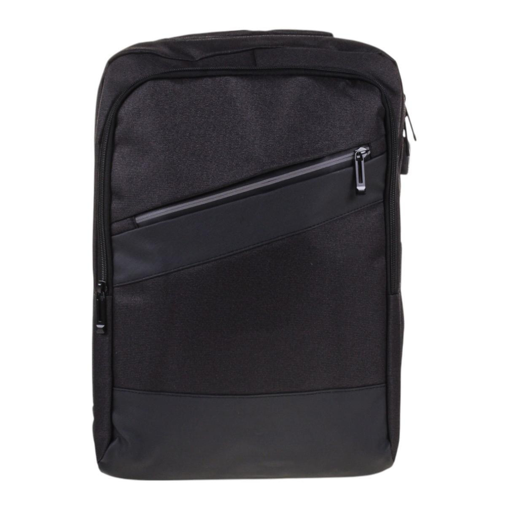 Рюкзак молодежный 41*29*13см,2 отд,анат.спинка,USB пров,отсек д/ноут,черн