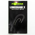 KORDA Крючок Long Shank-X №8 с бородкой 10шт