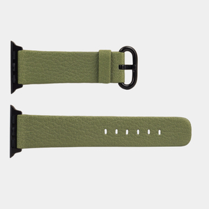 Ремешок кожаный для Apple Watch 40/41mm Classic зеленого цвета