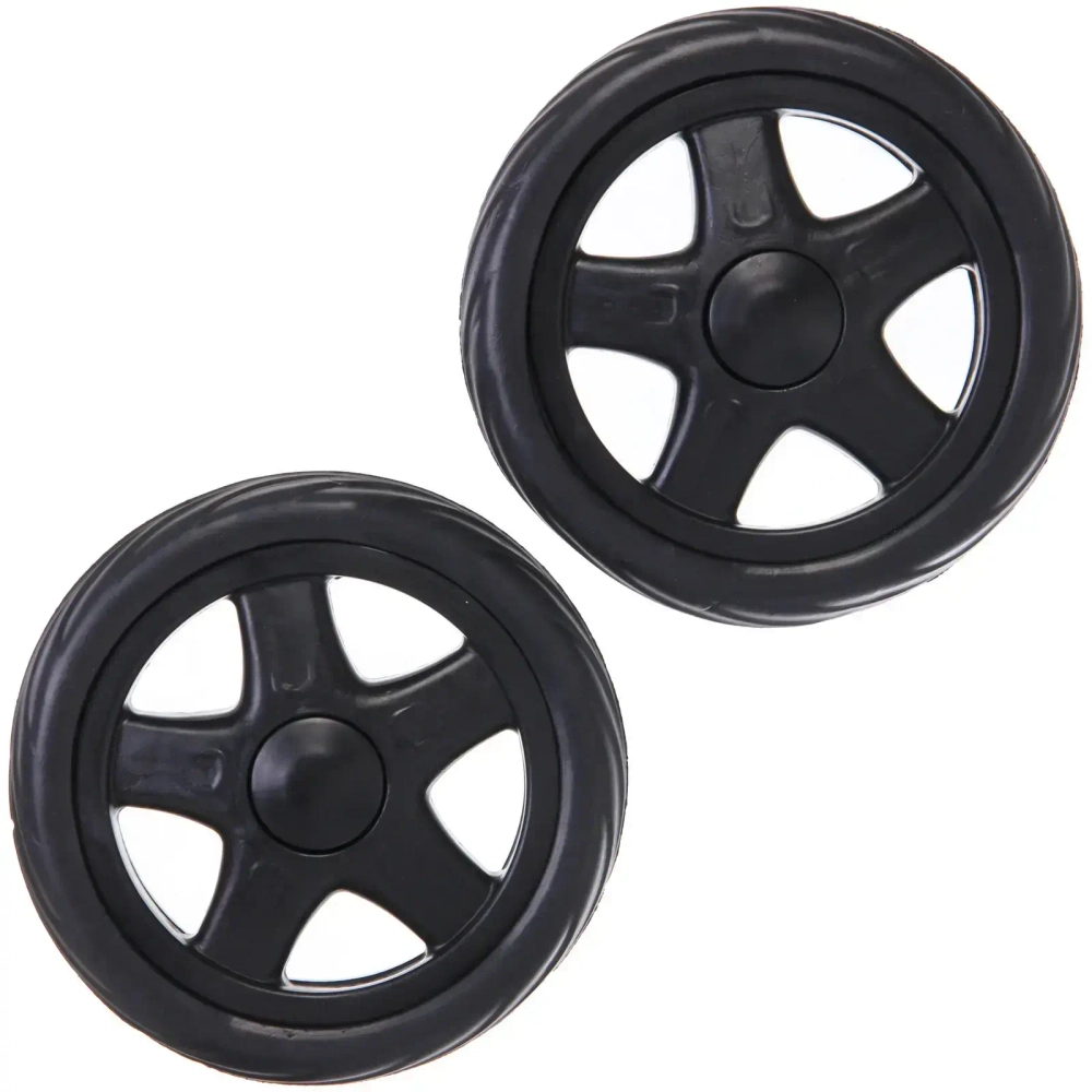 Колесо для тележки 2 шт. 15,5х2,5см. черное
