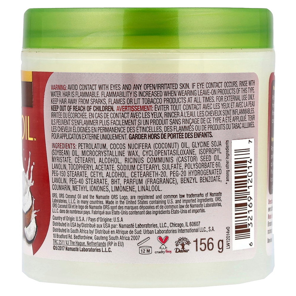 ORS, Coconut Oil™, волос и кожи головы, Hairdress™, 156 г (5,5 унции)