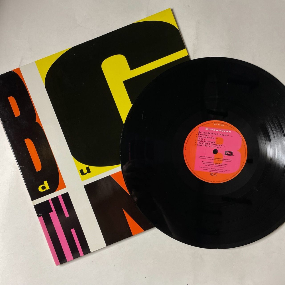 Винтажная виниловая пластинка LP Duran Duran Big Thing (Germany 1988)