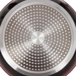 Сковорода-гриль алюминий, 28 см, антиприг, Daniks, Barcelona Кэролл, GRL-2828-RD-BLK-IND, индукц