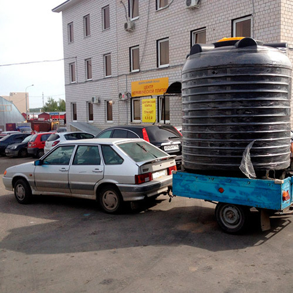 Емкость Пласт Инжиниринг цилиндрическая 5000 л. вертикальный (1880x1880x2280см;синий) - арт.560087