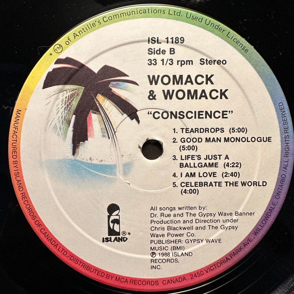 Womack & Womack - Conscience (Канада 1988г.)