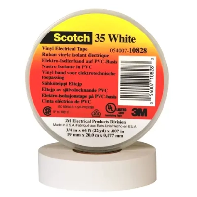 Изоляционная лента 3М scotch высший сорт 19 мм 20 м белая