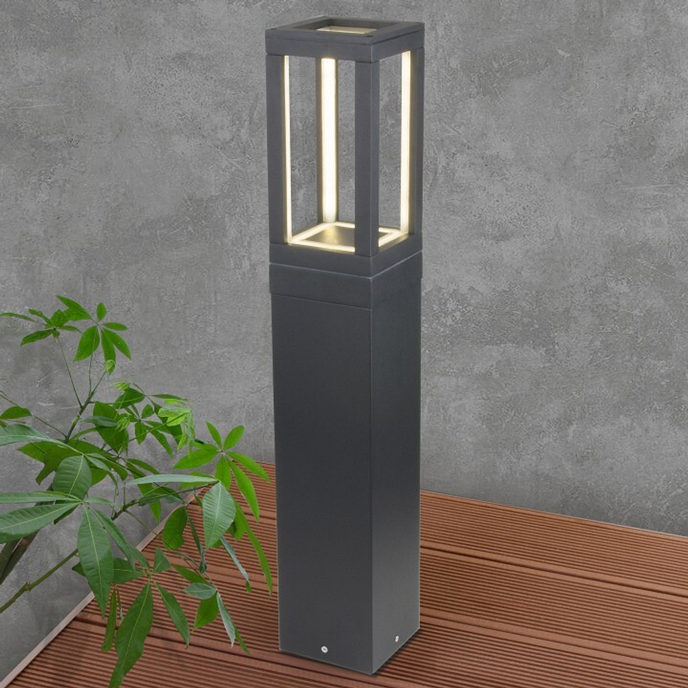 Уличный наземный низкий светильник Elektrostandard 1529 TECHNO LED серый