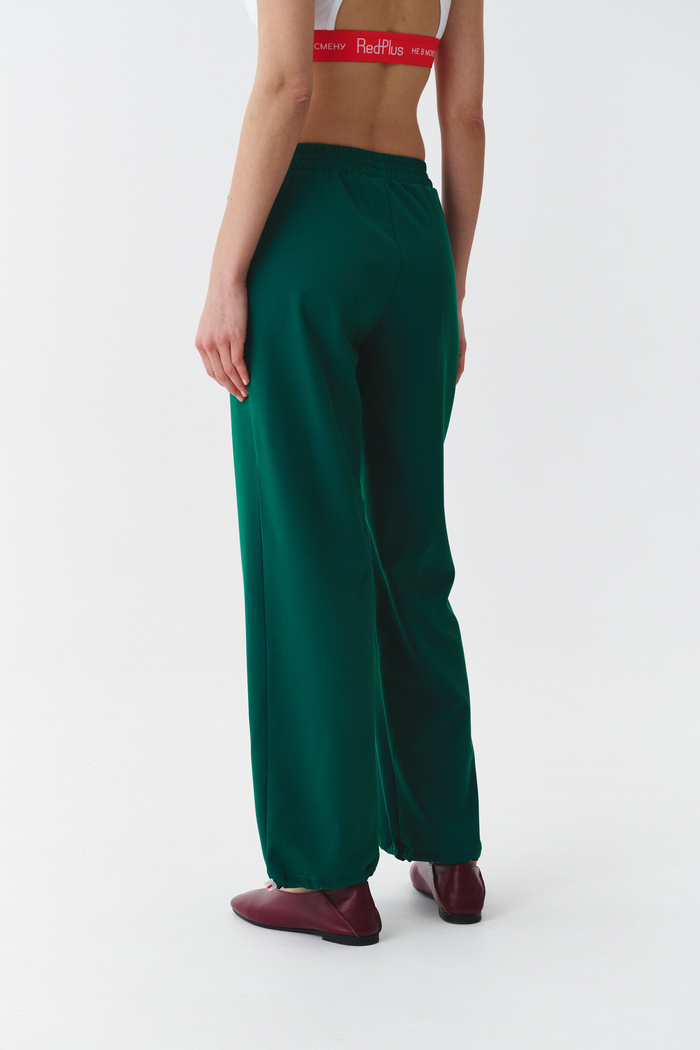 Брюки свободные медицинские женские Йошо, малахит